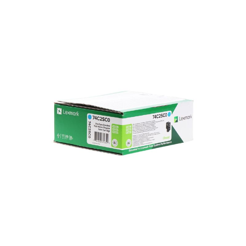 Lexmark 742S - Original Toner 74C2SC0 - Cyan