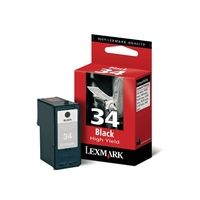 Lexmark 34 - Cartucho de inyección de tinta original 18C0034 - Negro