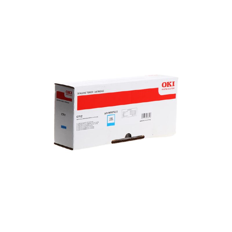 OKI 712 - Toner originale Oki 46507615 - Ciano