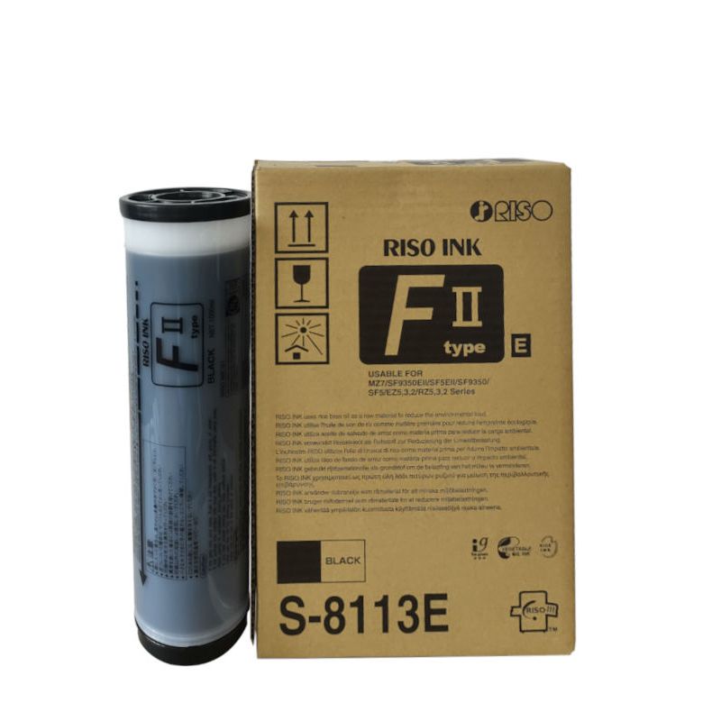 Riso 8113 - Original Riso S-8113E Refill x2 - Black