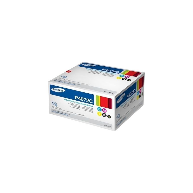 Samsung P4072C - Pack x 4 CLTP4072CELS, SU382A original toner - Black Cyan Magenta Yellow