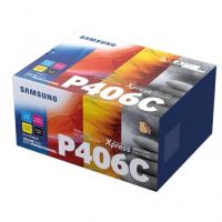 Samsung P406C - Pack x 4 Toner original CLTP406CELS, SU375A - Black Cyan Magenta Yellow