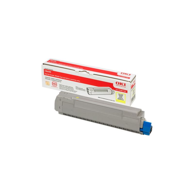 OKI OT8600Y - Oki 43487709 original toner - Yellow