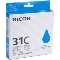 Ricoh GC-31 - Cartucho de inyección de tinta original 405689, GC31C - Cian