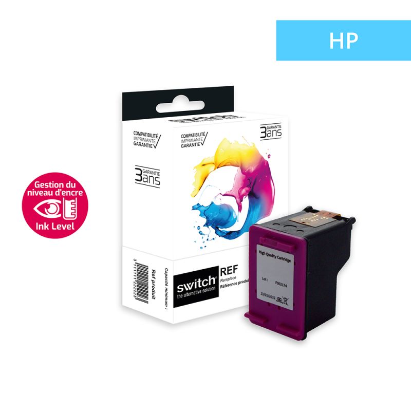 Hp 901XL - SWITCH cartuccia a getto d’inchiostro compatibile con CC656AE - Tricolore