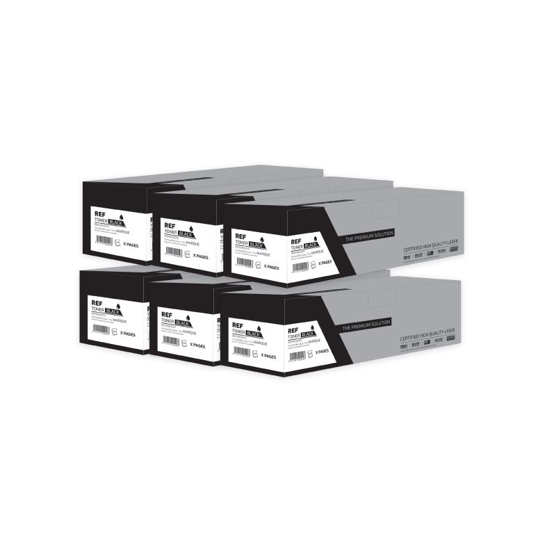 Brother TN-6600 - Pack x 6 Toner entspricht TN-3030, 3060, 6300, 6600, 7600 - Black