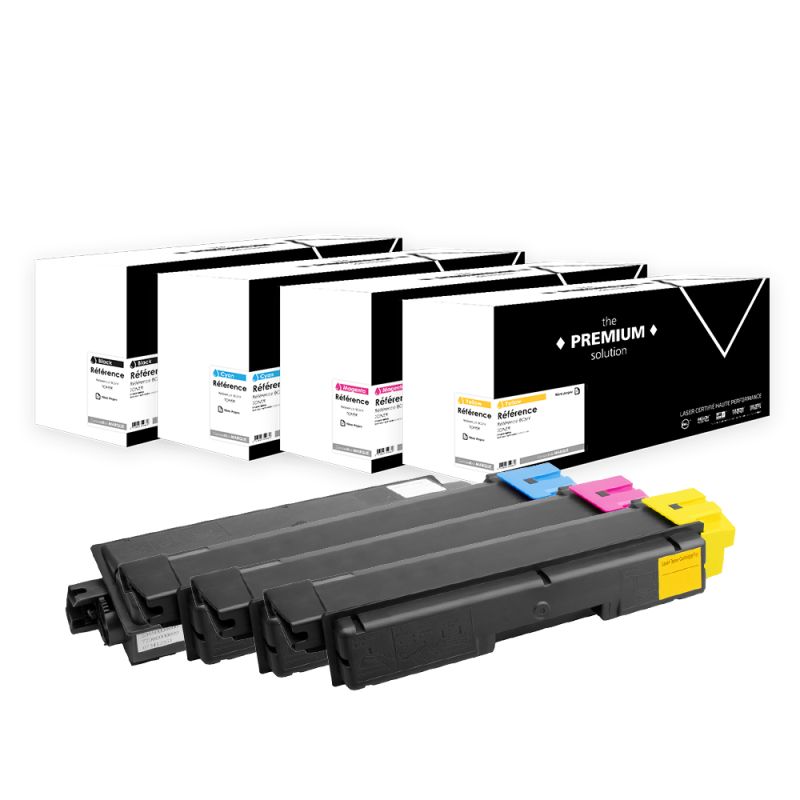 Kyocera Mita TK-580 - Pack x 4 Toner entspricht 1T02KT0NL0, 1T02KTCNL0, 1T02KTBNL0, 1T02KTANL0