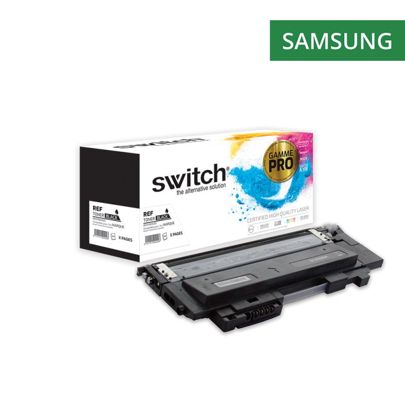 Samsung C404K - SWITCH Toner 'Gamme PRO' équivalent à CLTK404SELS - Black