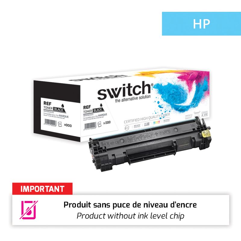 Hp 142A - SWITCH Toner puce OEM équivalent à W1420A, 142A - Black