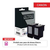 Canon 540XL - Pack x 2 cartuchos de inyección de tinta 'Ink Level’ equivalentes a PG540XL, 5222B005 - Negro