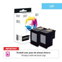 Hp 302XL - SWITCH Pack x 2 F6U68AE 'ink level' compatible inkjet cartridge - Black