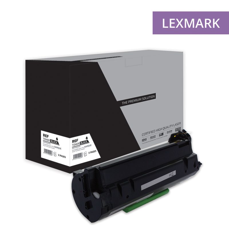 Lexmark 512H - Toner compatibile con 51F0HA0, 51F2H00, 51F2H0E - Nero