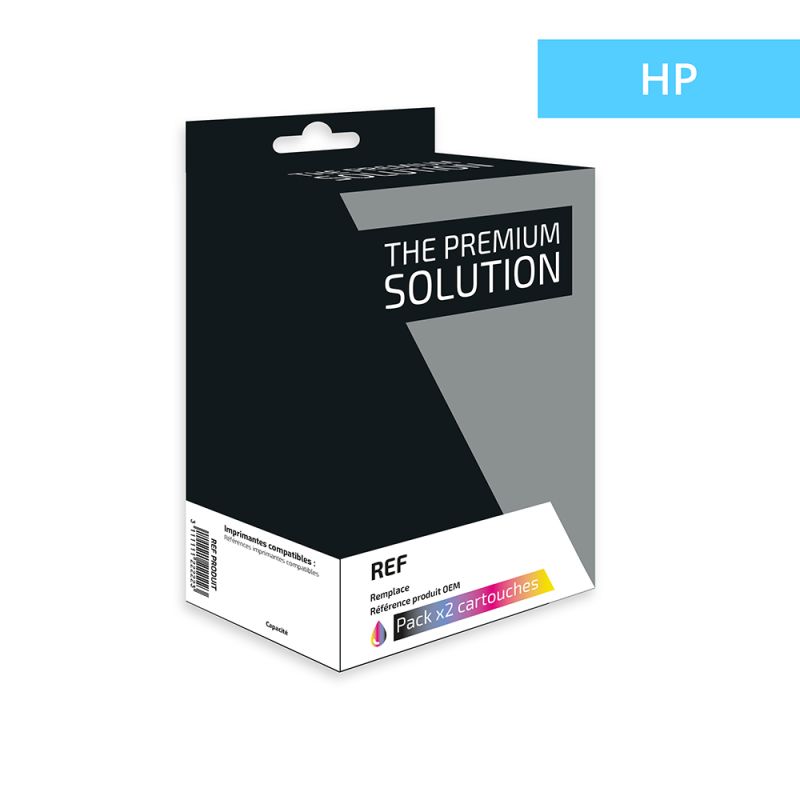 Hp 15/78 - Pack x 2 C6615, C6578 compatible ink jets - Black + Tricolor