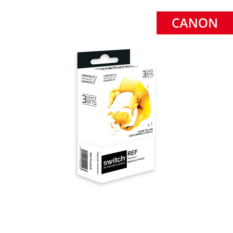 Canon 2400XL - SWITCH cartuccia a getto d’inchiostro compatibile con 9276B001 - Giallo