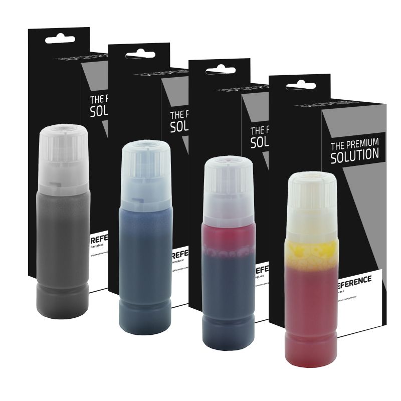 Canon 50 - Pack x 4 Nachfülltinte entspricht GI-50, 3386C001, 3403C001, 3404C001, 3405C001
