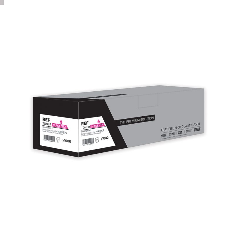 Kyocera Mita TK-500 - Toner équivalent à 370PD4KW, TK500M - Magenta