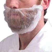 Single-use beard cover - White - Bag of 100