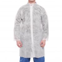 Single-use pressure gown PP25g/m2 without pocket - White XL