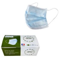 Blue Surgical Mask 'Made in France' 3 ply type IIR - Box of 50