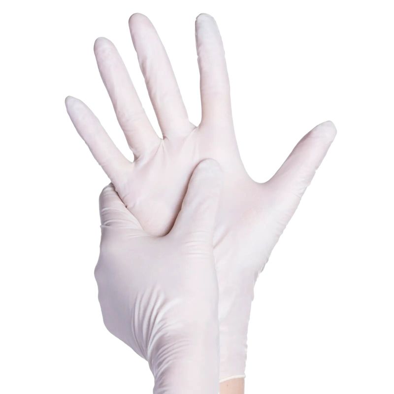 Disposable Latex Glove BASIC-TOUCH powder-free non-sterile size M - Box of 100