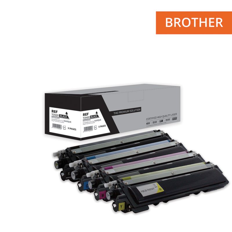 Brother TN248XL - Pack x 4 Tóner compatibile con TN248XL - Black Cyan Magenta Yellow