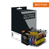 Brother 225/229 - Pack x 4 cartuchos de inyección de tinta equivalentes a LC225/229 - Negro Cian Magenta Amarillo