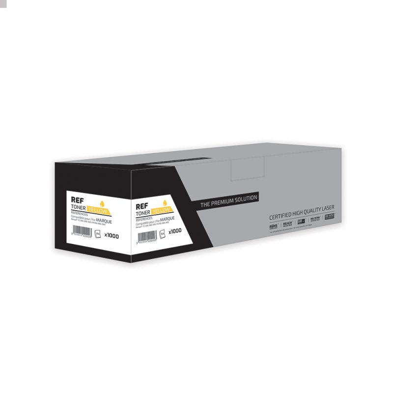 Lexmark 742S - Toner compatible 74C2SY0 - Yellow