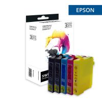 Epson T0445 - SWITCH Pack x 5 C13T04454010 compatible ink jets - Black Cyan Magenta Yellow