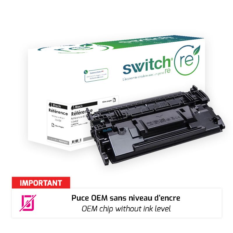 Hp 89A - SWITCH RE Toner puce OEM équivalent à CF289A, 89A - Black