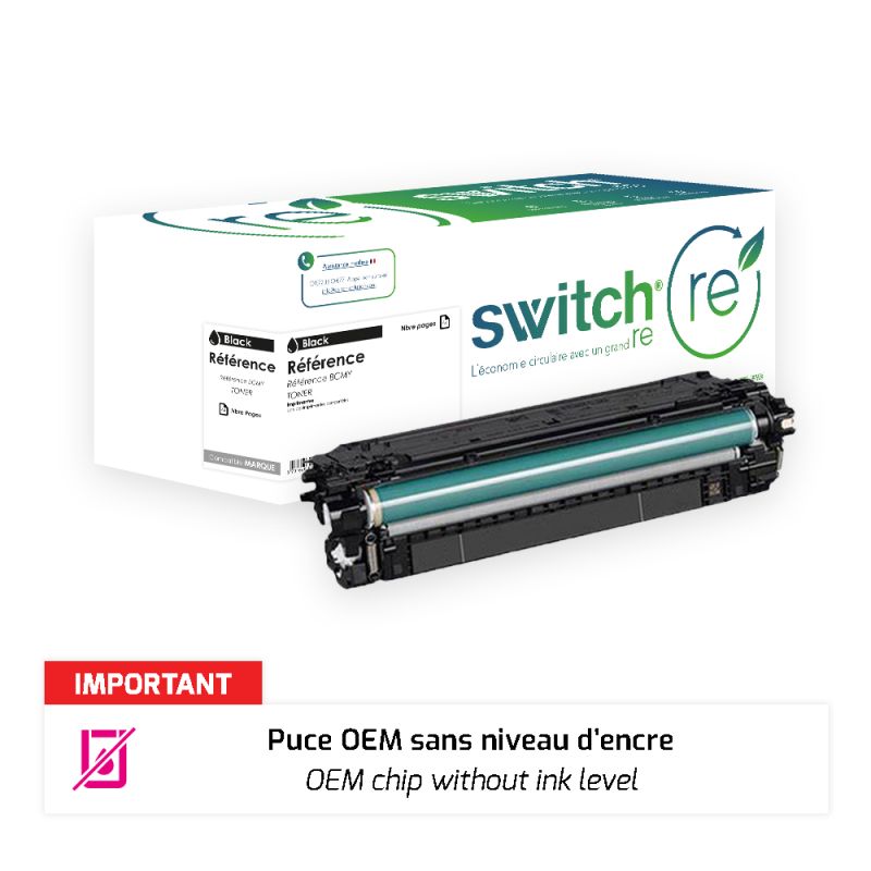 Hp 212A - SWITCH RE Toner puce OEM équivalent à W2120A, 212A - Black