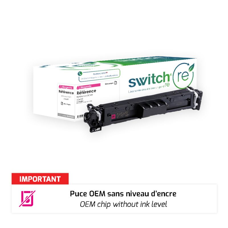 Canon 069HM - SWITCH RE Toner with OEM chip compatible 5096C002 - Magenta