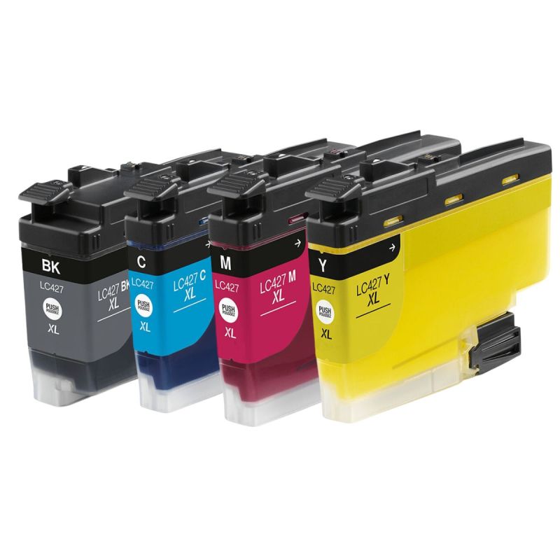 Brother 427XL - Pack x 4 jet d'encre équivalent à LC427XL - Black Cyan Magenta Yellow