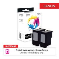 Canon 440XL/441XL - SWITCH Pack x 2 jet d'encre 'Ink Level' équivalent à 5216B001, 5220B001