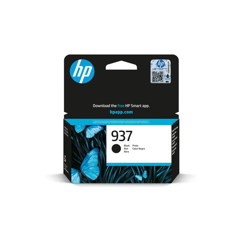 Hp 937 - cartucho de inyección de tinta original 4S6W5NE - Black