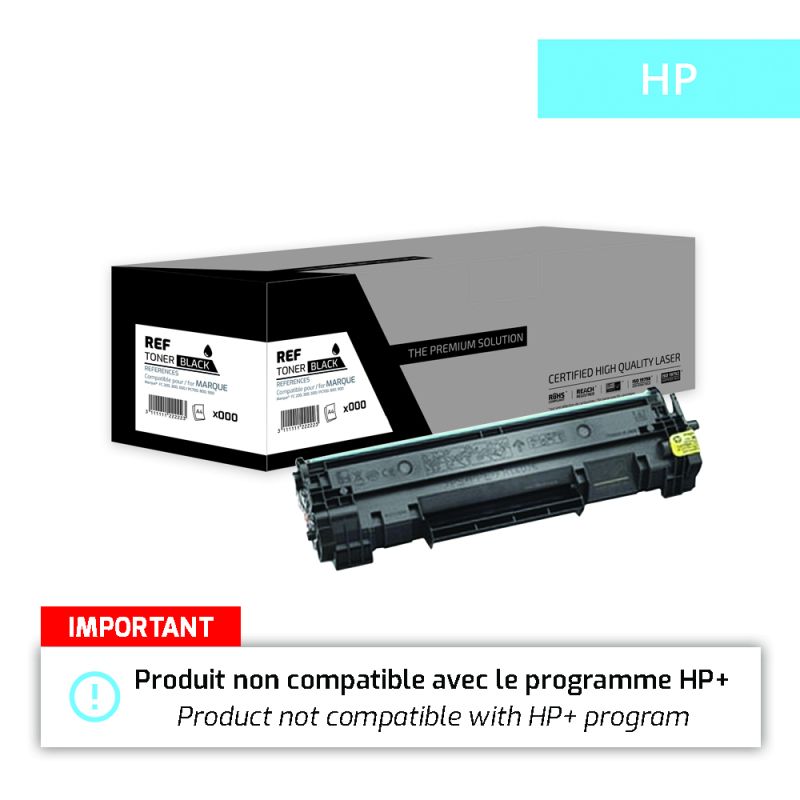 Hp 142X - Toner équivalent à W1420X, 142X - Black