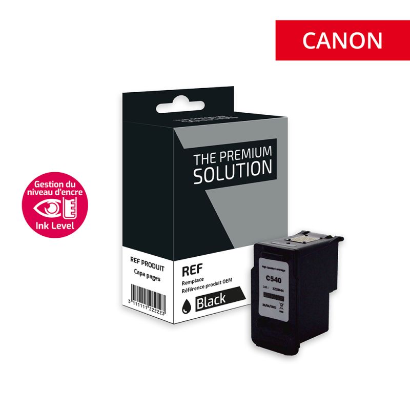Canon 540XL - Cartuccia “Ink Level” a getto d’inchiostro compatibile con PG540XL, 5222B005 - Nero