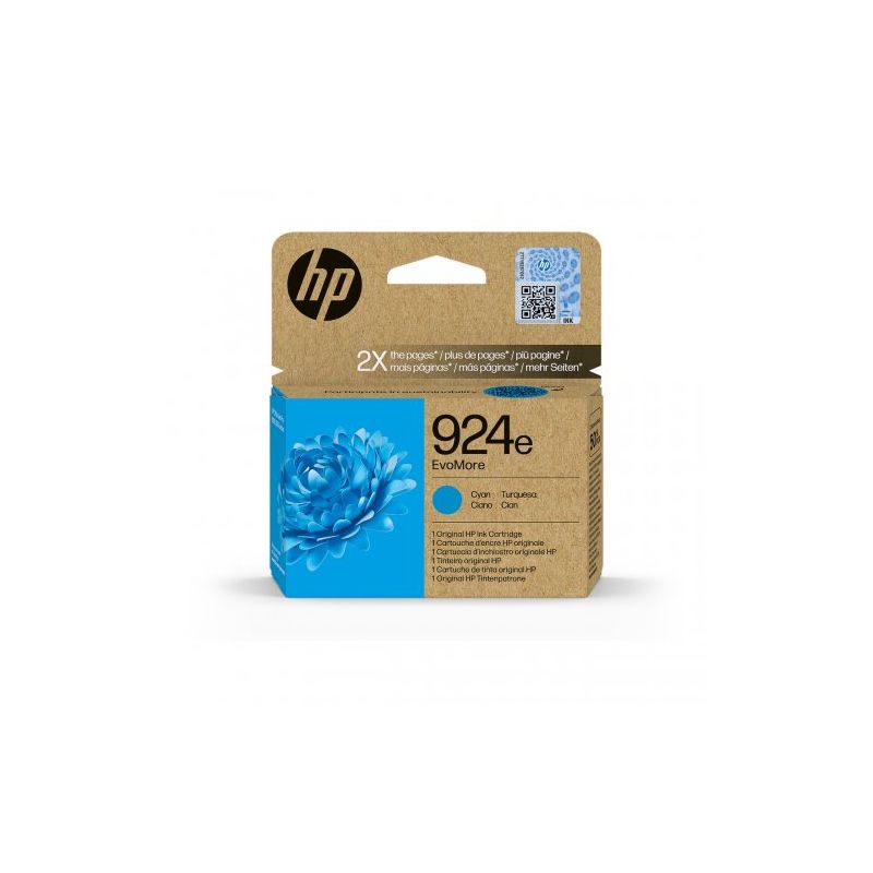 hp 924E - Original-Tintenstrahlpatrone 4K0U7NE - Cyan