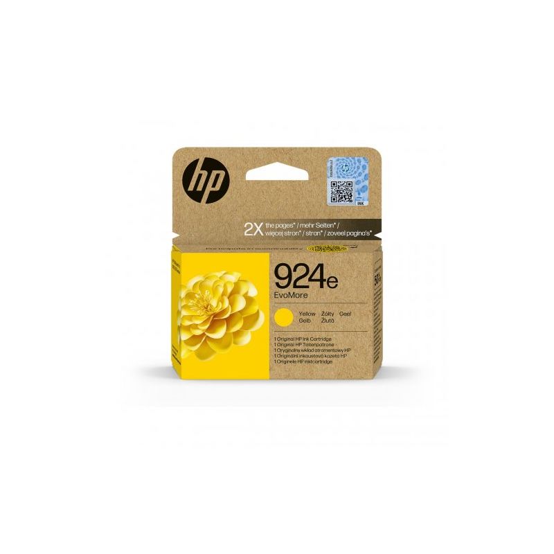 hp H924E - cartouche jet d'encre original 4K0U9NE - Yellow