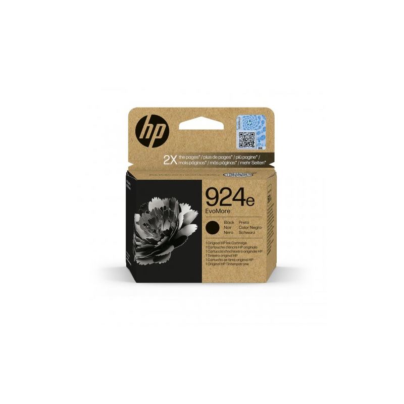 hp 924E - Cartucho de inyección de tinta original 4K0V0NE - Black