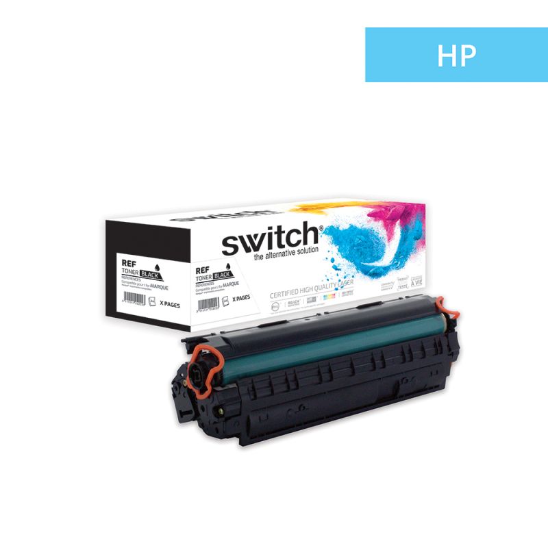 Hp 285_U - SWITCH Toner équivalent à CE285A, CE278A, CB435A, CB436A, CRG 713, 725, 728 - Black