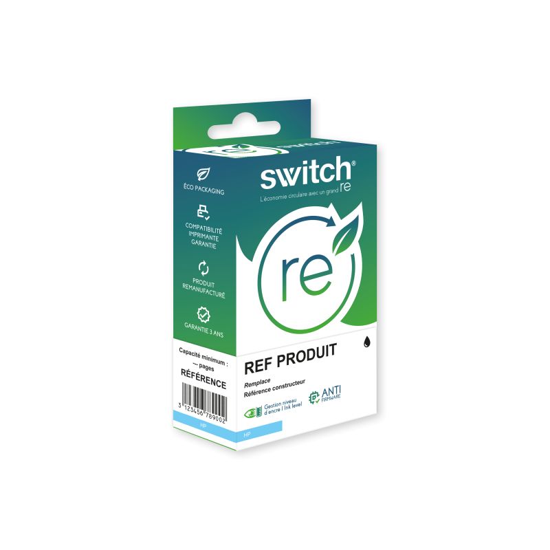 Hp 953XL - SWITCH compatible inkjet cartridge AF L0S70AE - Black