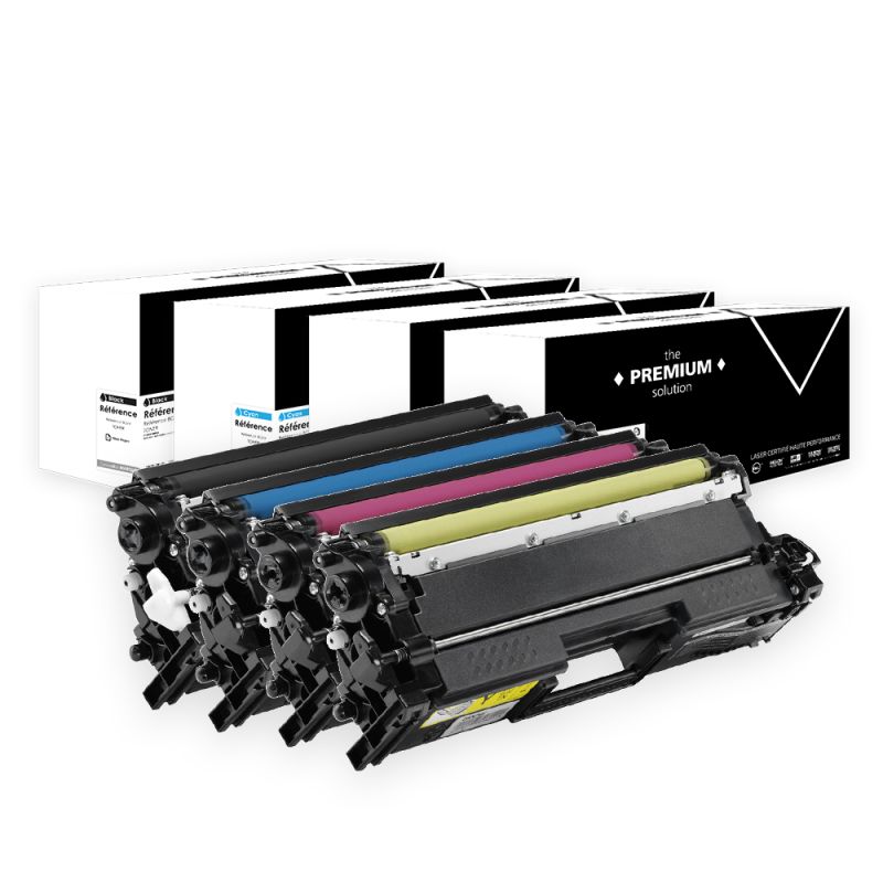 Brother TN-821 - Pack x4 Replacement Toner Brother TN821XL - Black Cyan Magenta Yellow