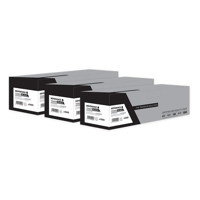 Hp 147X - Pack x3 Toner compatibile con W1470X, 147X - Nero