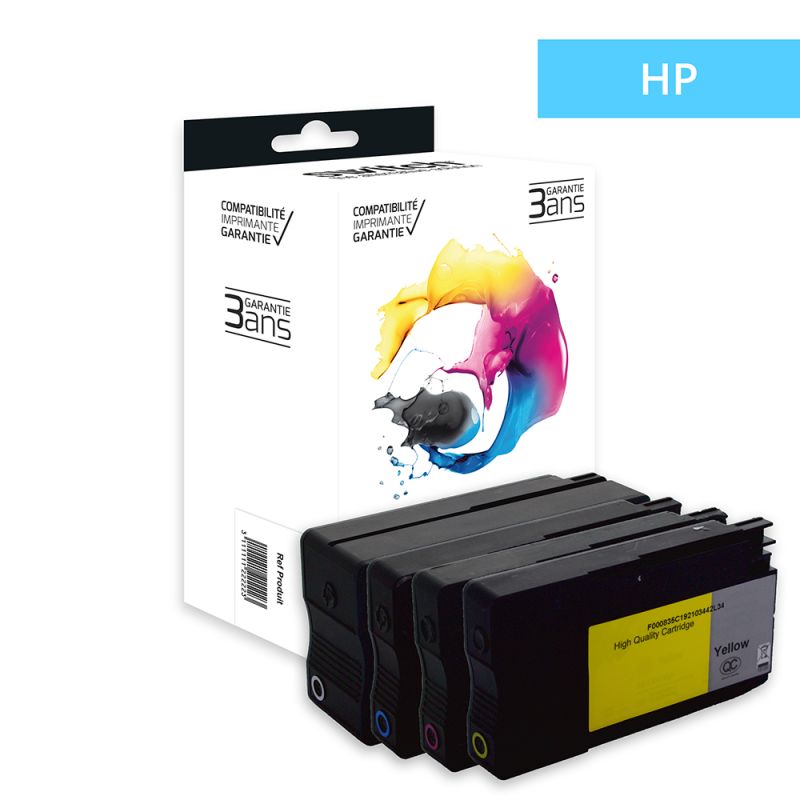 Hp 932XL/933XL - SWITCH Pack x 4 cartuchos de inyección de tinta equivalentes a CN053AE, CN054AE, CN055AE, CN056AE