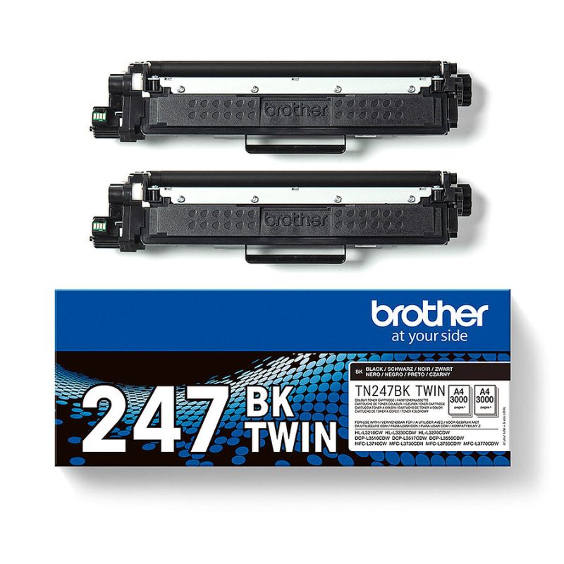 Brother TN-247 - Pack x2 Toner originale TN-247 - Nero