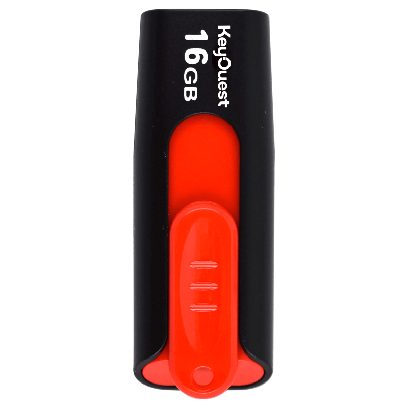 KEY OUEST Clé USB 16Go Keyslide Noir Rouge