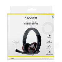 KEY OUEST Casque Filaire Avec Micro