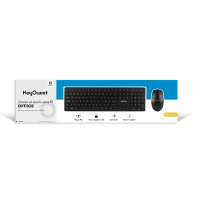 KEY OUEST Clavier + souris sans fil OFFICE noir