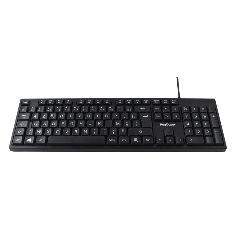 KEY OUEST WIRED OFFICE KEYBOARD BLACK