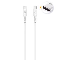 Câble eKOgreen recyclé USB-C/USB-C 3A / 60W - 1,20m - Blanc